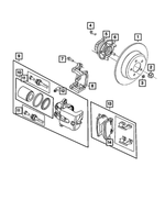 6101782 - Brakes: Push On Round With Teeth Spring Retainer for Mopar Image