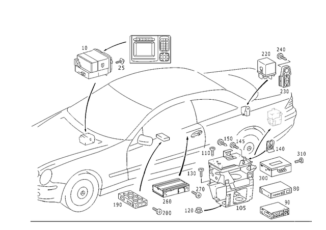 7985004519 - Electrical System: Screw for Mercedes-Benz Image image