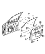 1BG701DDAB - : Front Door Trim Panel, Right for Chrysler: 300 | Dodge: Magnum Image