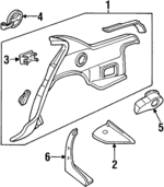12365212 - Body: Mud Guard for Oldsmobile: Cutlass Image