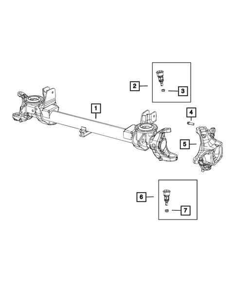 Front Axle: Housing, Differential and Vent for 2026 Ram 2500 #2