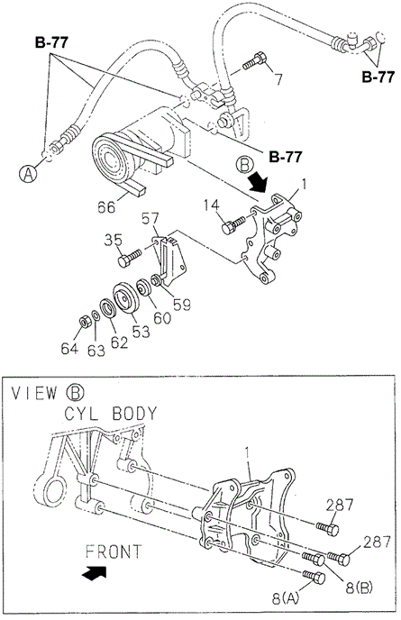 A/C Pulley (DX) for 1995 Honda Passport #0