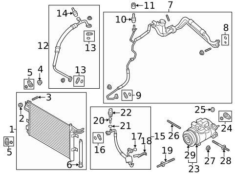 A/C Accumulator/Receiver Drier for 2013 Lincoln MKS #0