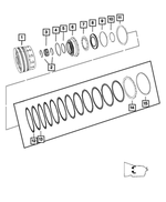 5138365AA - NAG1; W5J400 - W5A330; 5-Speed; Automatic Transmission: Clutch Retainer for Mopar Image