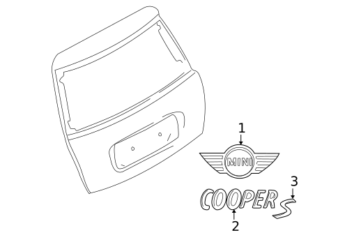 Exterior Trim - Trunk for 2005 Mini Cooper #0