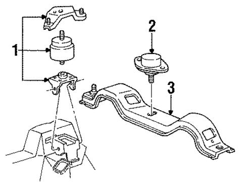 Engine & Trans Mounting for 1992 Ford Thunderbird #0