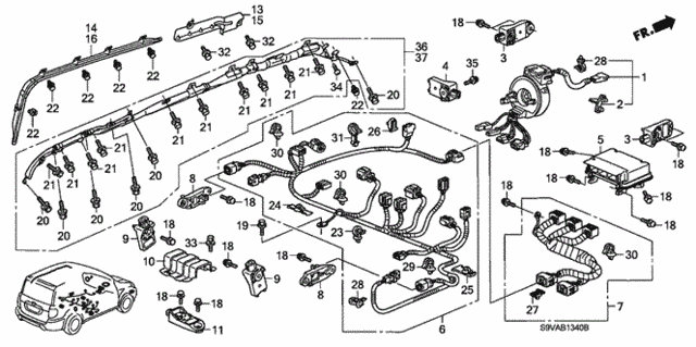SRS Unit for 2008 Honda Pilot #0