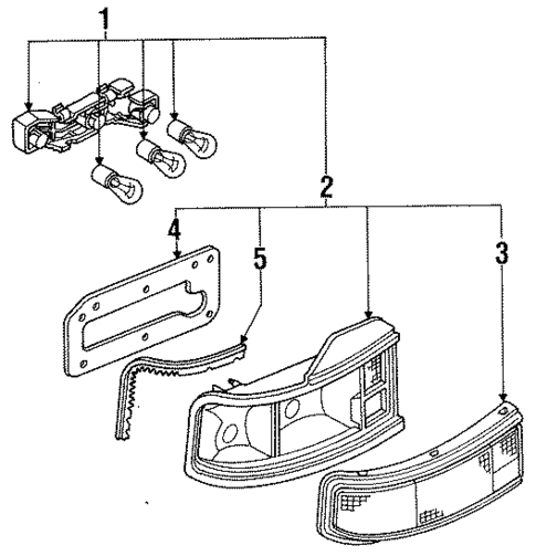 Tail Lamps for 1991 Mazda Protege #0