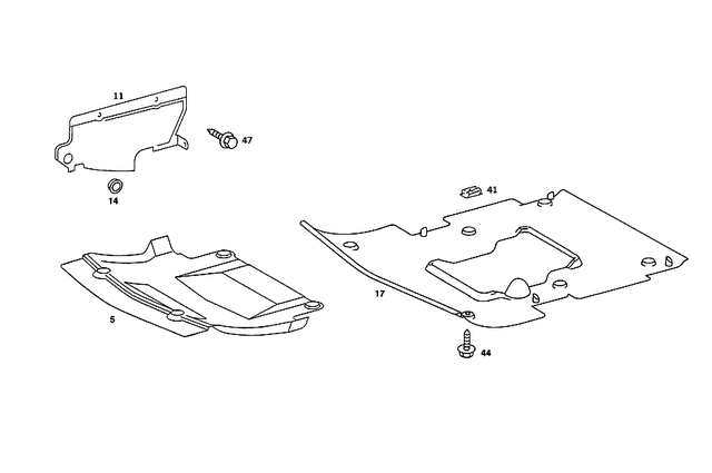 2015244125 - Chassis Sheet Metal: Noise Capsule for Mercedes-Benz: 190E Image image