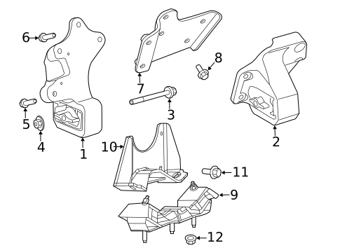 Engine & Trans Mounting for 2020 Ram 1500 #1