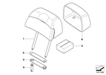 52107269224 - : Headrest Leather for BMW Image