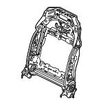 52107410472 - Body: Seat Back Frame for BMW Image