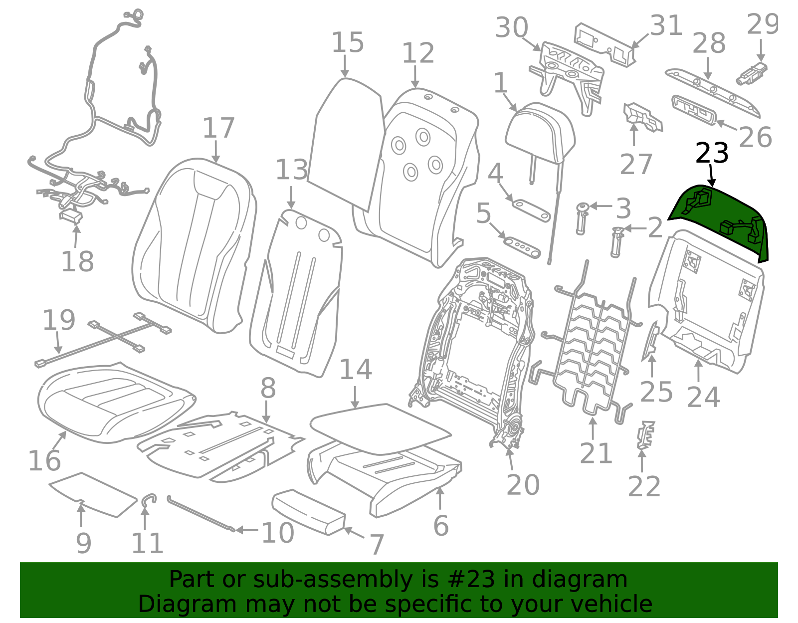 Seat Back Panel - BMW (52-10-5-A46-0D4)