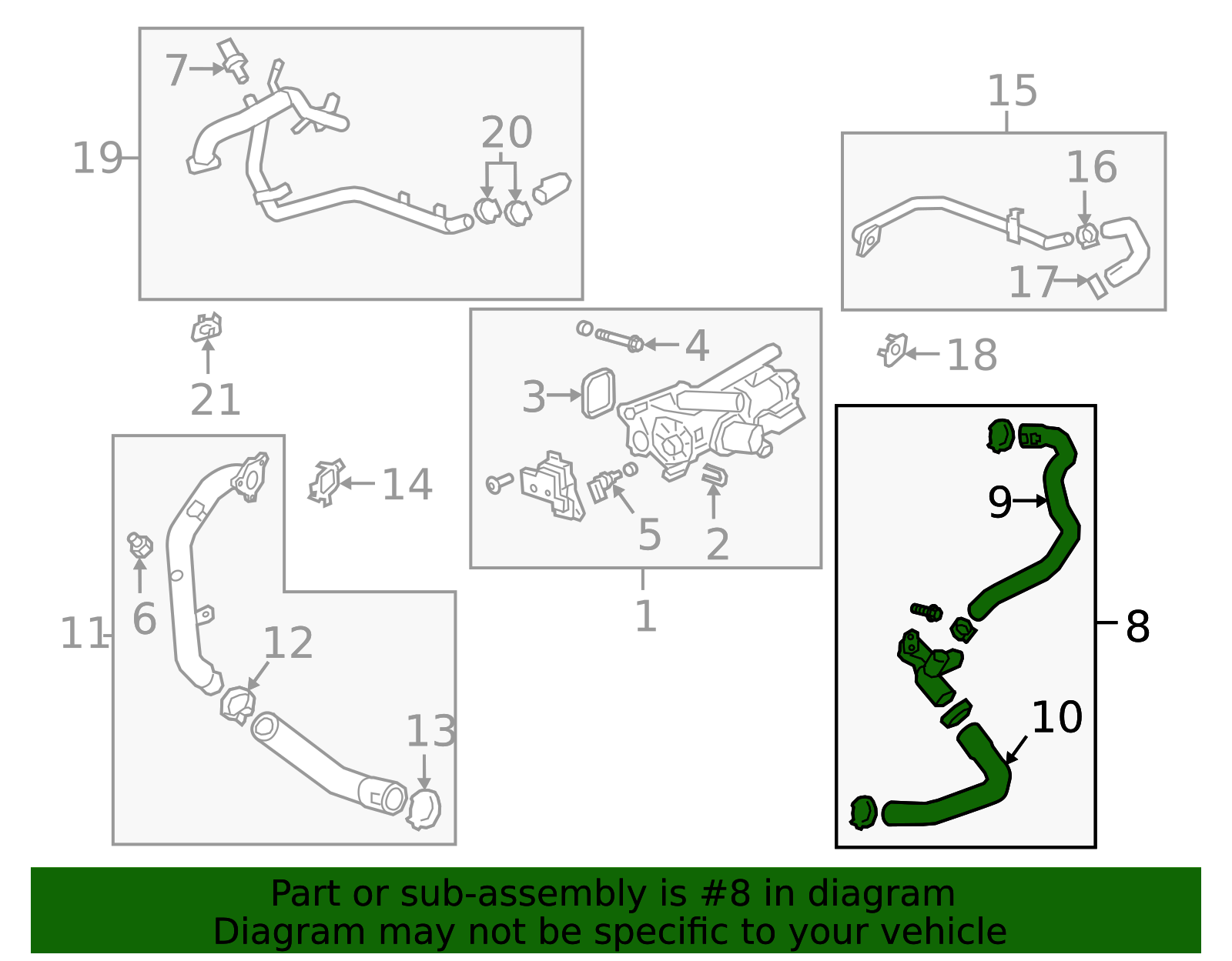 55509175 - High-Quality Thermostat Bypass Hose for 2019-2026 GM ...