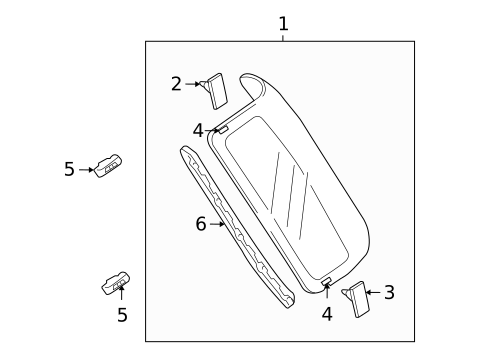 Glass & Hardware for 2013 Suzuki SX4 #0