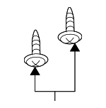 997350616 - Body: Door Trim Panel Screw for Mazda: 3, CX-7 Image