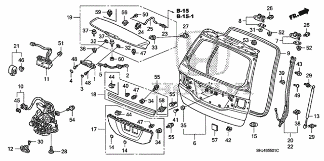 Tailgate (Power) for 2007 Honda Odyssey #0