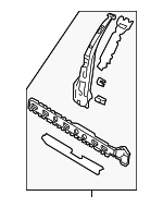1J4809219G - Body: Inner Center Pillar for Volkswagen: Golf, Jetta Image