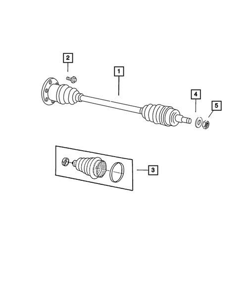 Rear Axle Shafts for 2001 Dodge Caravan #0