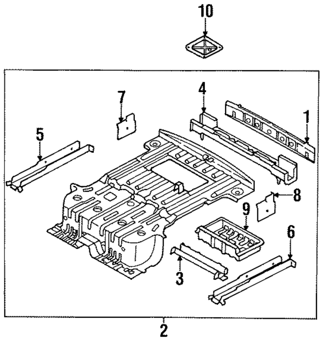 K01F53700 - : Floor Pan Assembly for Kia Image