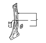 61032WB001 - Body: Body B-Pillar Reinforcement for Toyota Image