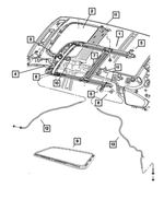 5183177AA - Body Sheet Metal Except Doors: Sunroof Frame Bracket for Mopar Image