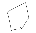 31335333 - : Movable Glass - Passenger Side (RH) for Volvo: V60, V60 Cross Country Image