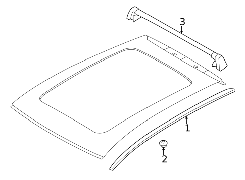 Exterior Trim - Roof for 2020 Porsche Macan #1