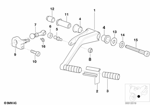 Outside Shift-Control Components for 2002 BMW-Motorrad R 1200 C Independent #0