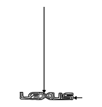 7544153030 - Body: Nameplate for Lexus Image