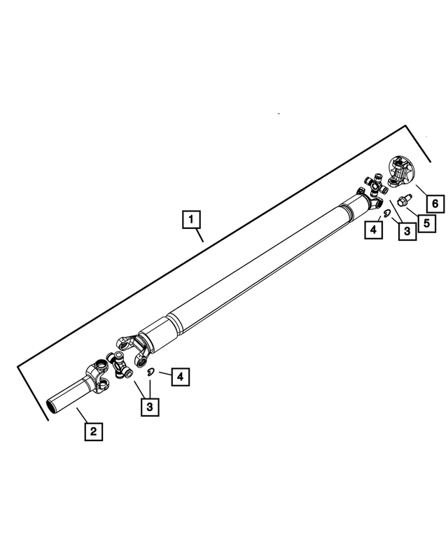 V8004852AC - Propeller Shafts and U-Joints: U-joint Kit for Mopar Image image