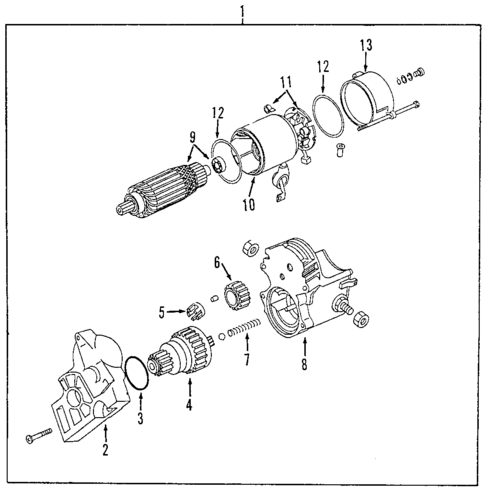 Starter for 2002 Honda Passport #0