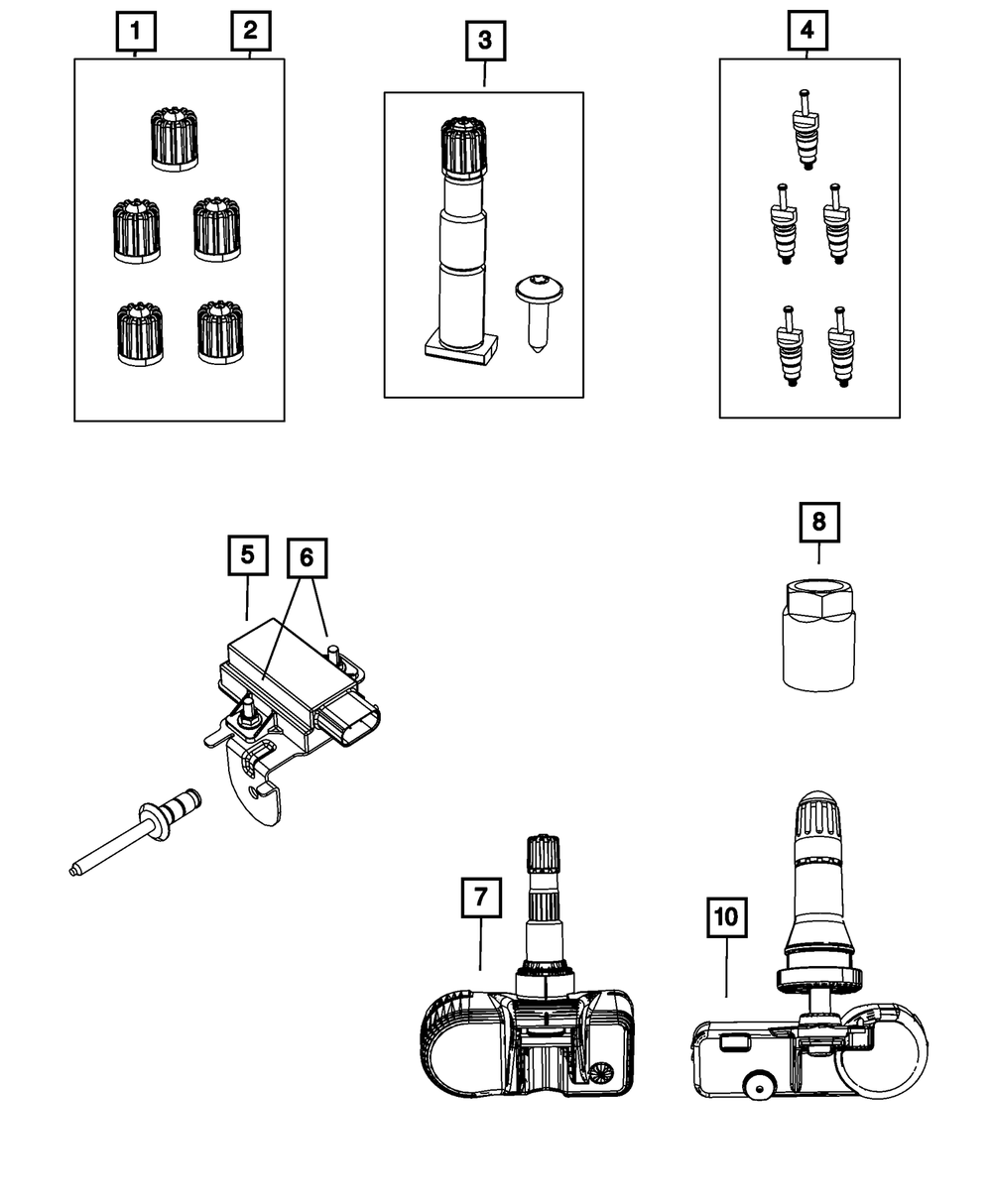 Tire Pressure Monitoring Module - Mopar (56029542AD)