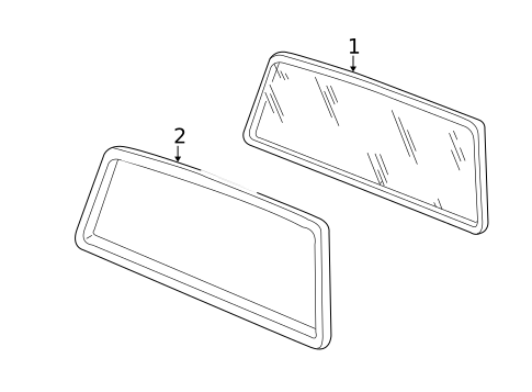 Glass & Hardware - Back for 2005 Mazda B2300 #1