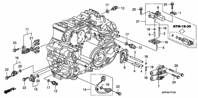 AT Sensor - Solenoid ('07) for 2007 Acura TL #0