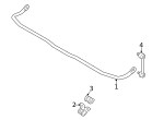 B30H28151 - : 2001-2002 Mazda - Stabilizer Bar for Mazda: Protege, Protege5 Image