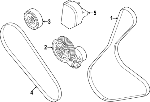 Belts & Pulleys for 2023 Ford Maverick #0