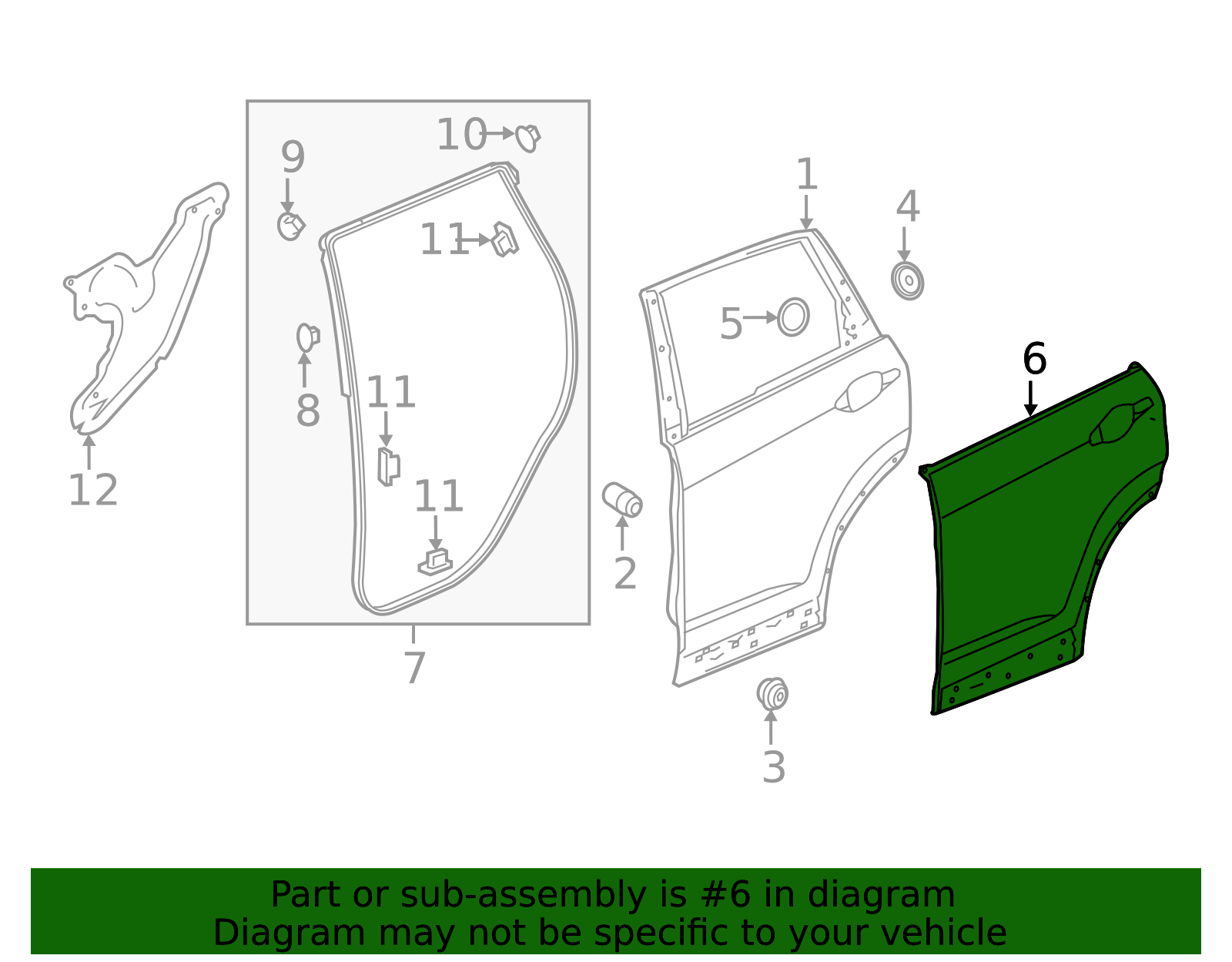 67651-TLA-A00ZZ - Outer Panel 2017-2022 Honda CR-V | Honda Parts