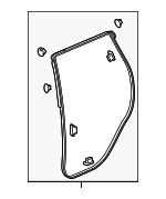 72810TLAA01 - : Door Weather-Strip for Honda: CR-V Image