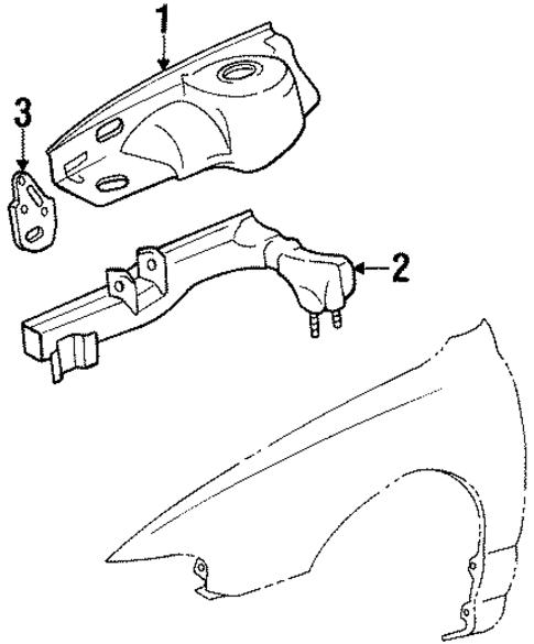 Structural Components & Rails for 2000 Hyundai Tiburon #0