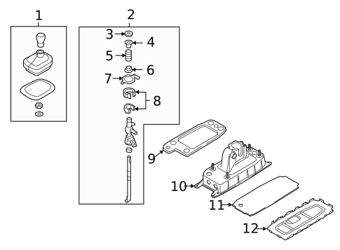 Gear Shift Control for 2007 Volkswagen Eos #1