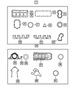 5135457AE - : Engine Lower Gasket Package for Mopar Image
