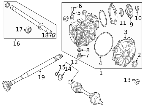 Carrier & Front Axles for 2022 Mercedes-Benz SL 55 AMG&reg; #1