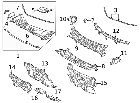 Cowl for 2012 Lexus RX450h #0