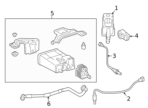 Emission Components for 2013 Toyota Camry #0