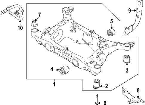 Suspension Mounting for 2021 Volvo XC40 Recharge #1