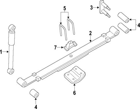 Rear Suspension for 2012 Nissan TITAN #1