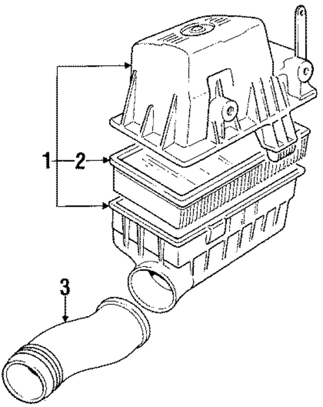 13711726966 - Engine: Air Cleaner Assembly for BMW Image