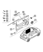 7TM32LXFAA - : Door Lock Switch, Right for Mopar Image