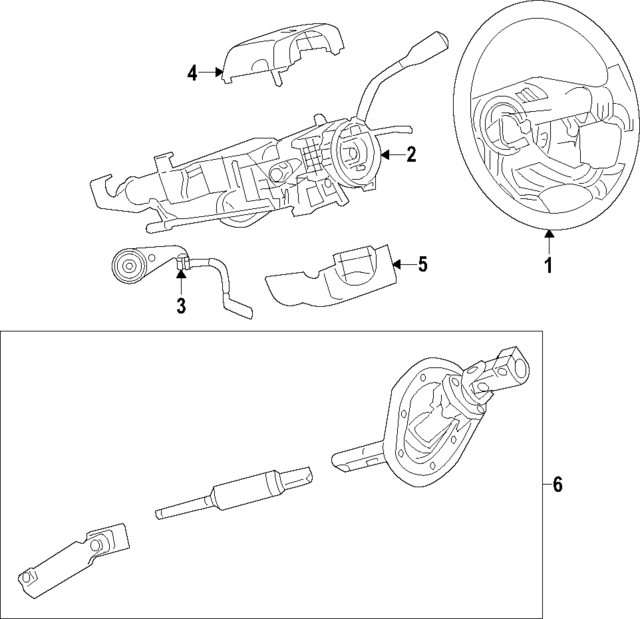 55351288AC - Steering: Steering Column for Mopar Image
